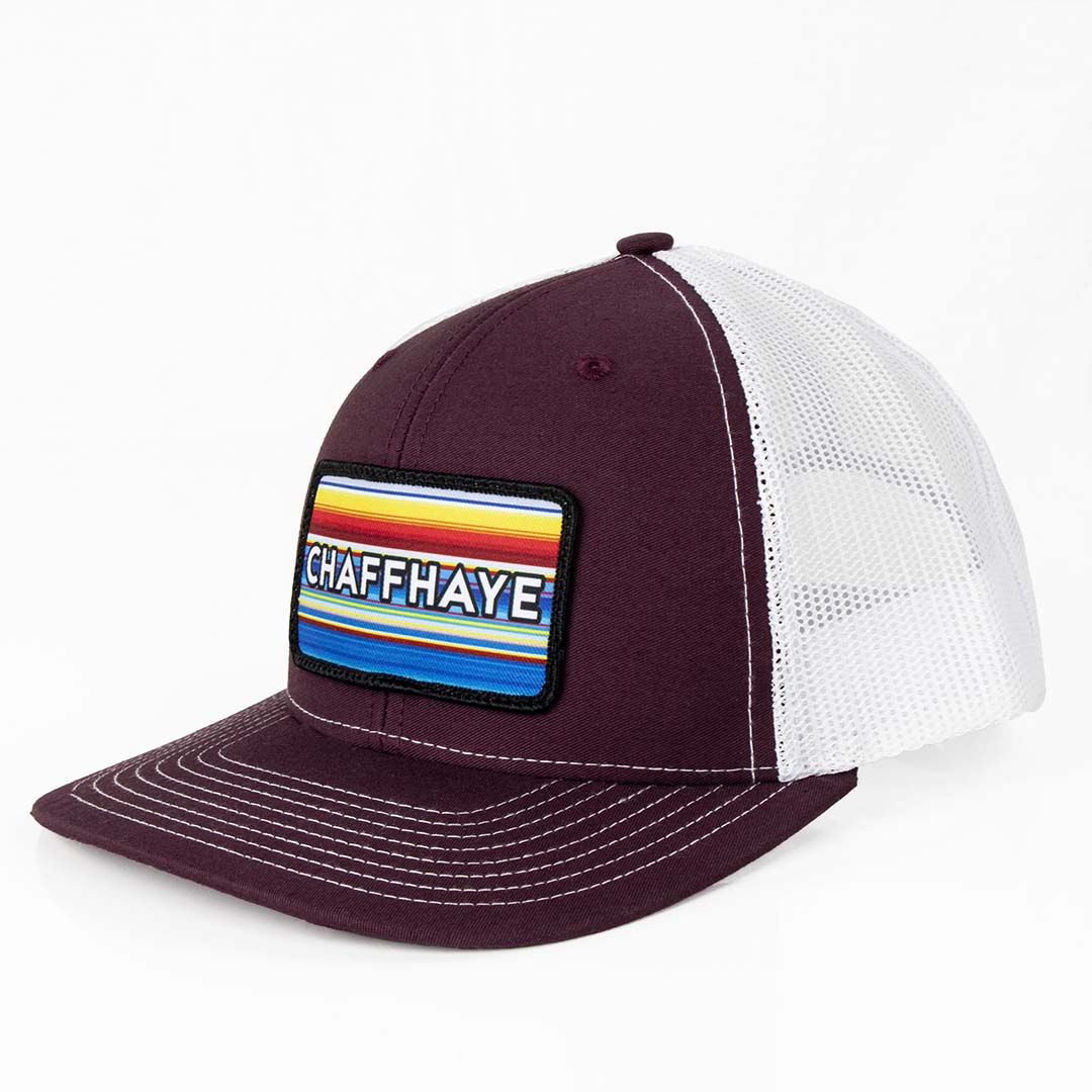 Maroon Sarape Snapback Trucker Hat